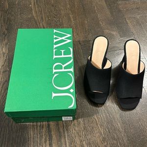 J. Crew Linen Slide Wedge - 7.5 - NWT